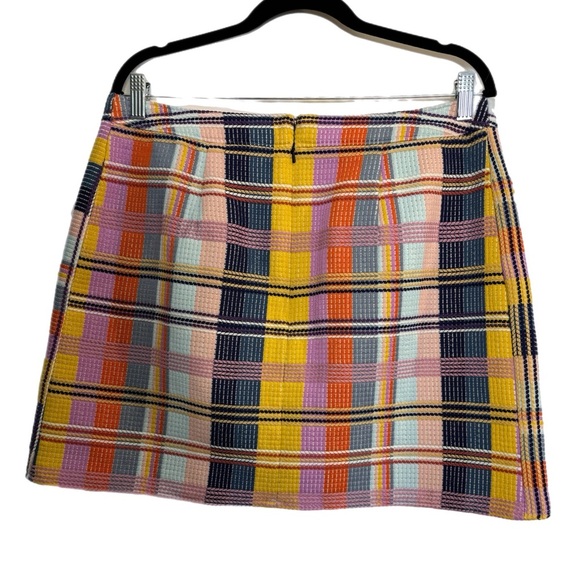 Halogen pastel plaid striped miniskirt - Picture 3 of 4